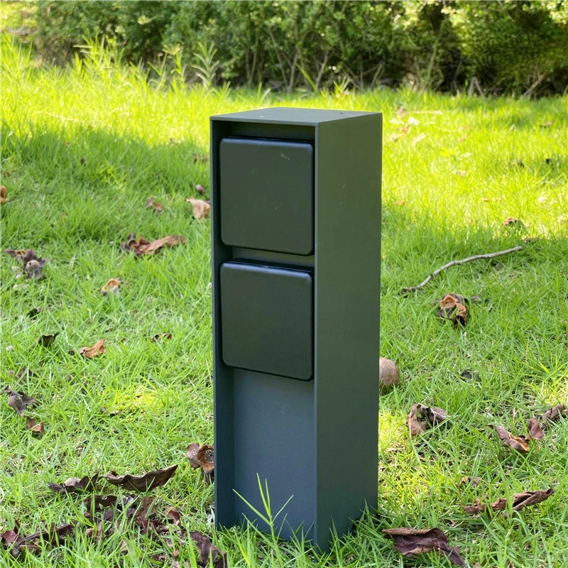 

Outdoor Socket 2-Way EU Sockets 3680W 16A Aluminium Body Energy Column Waterproof Garden Socket for Garden décor Lawn Mower