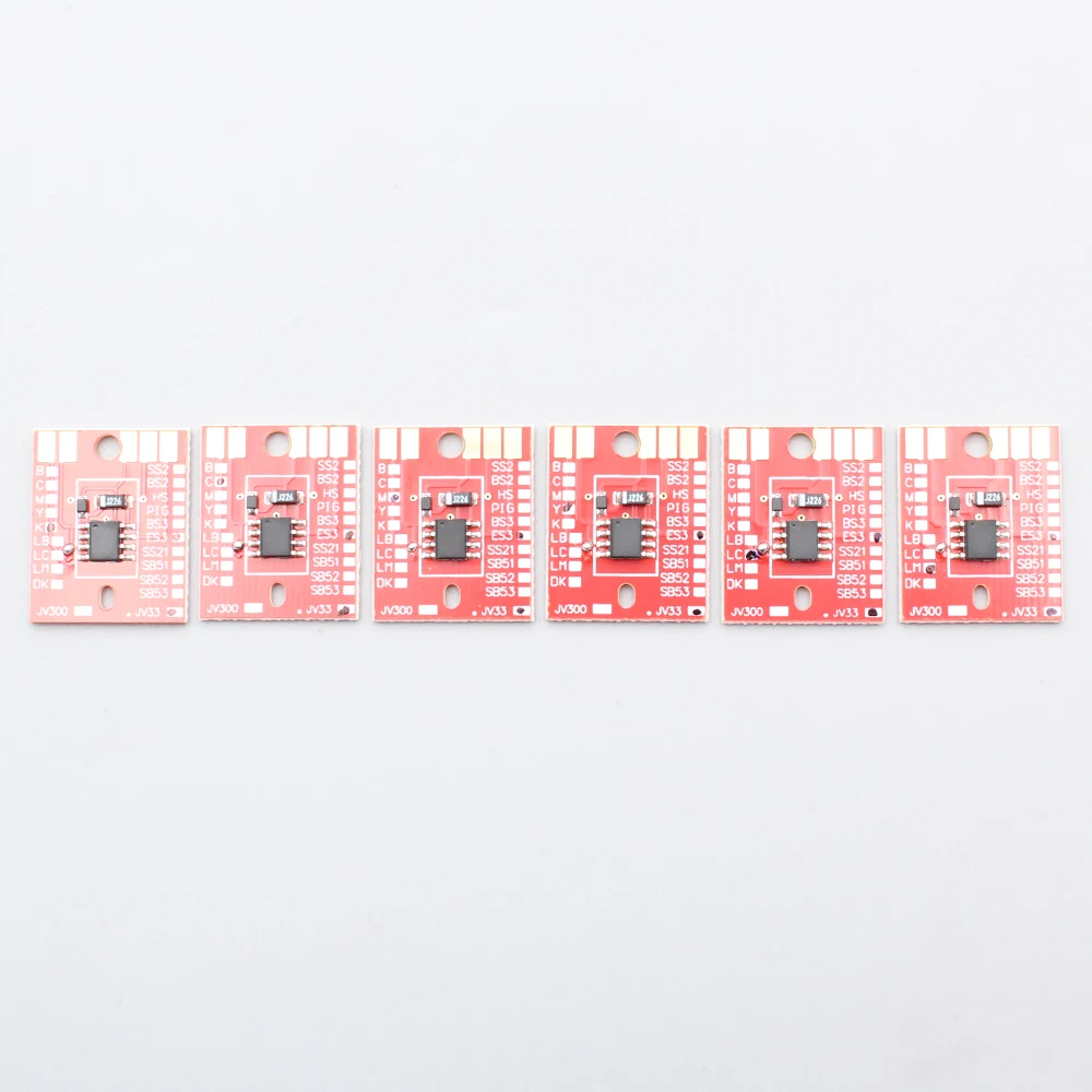6 Color Permanent Chip For Mimaki ES3 ARC Chip Ink Cartridge Chips For Mimaki JV33 JV34 JV30 JV5 TS34 TS3 TS5 printer