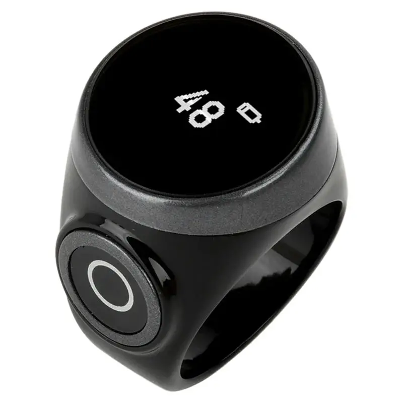 

ABZZ-Digital Touch Button OLED Screen Display S9 Ring Type Counter Rechargeable Mini Clicker Finger Counter
