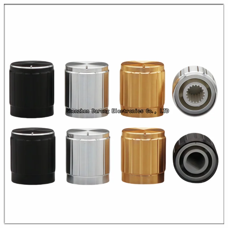 5PCS 15×17mm aluminum-plastic knob cap, potentiometer/encoder knob cap, volume/electronic instrument equipment switch