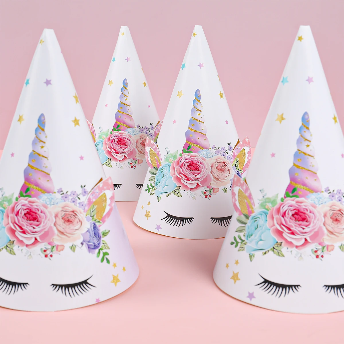 

Unicorn Party Paper Caps Unicorn Hat For Kids Happy Birthday Party Supplies Baby Shower Kids Girl Birthday Favors Party Supplies