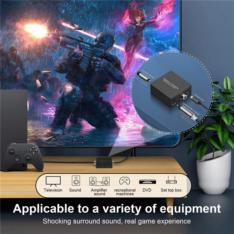 AS95-Digital Audio Konverter Bidirektionale RCA Digital Koaxial Zu Optische Toslink Konverter Optische SPDIF Toslink Zu Koaxial