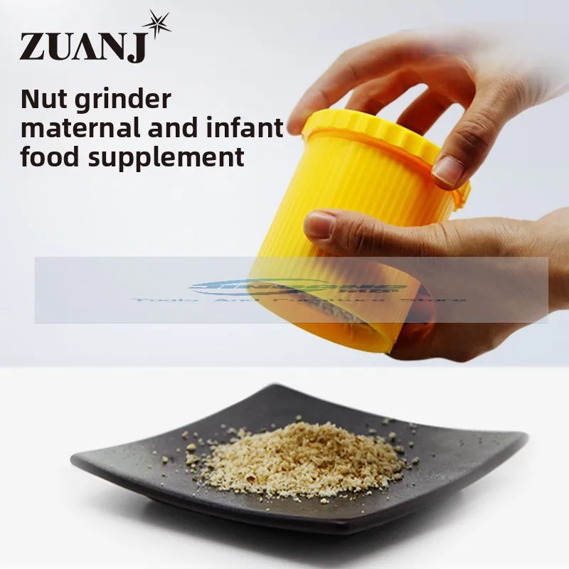 Molinillo de taladro, botella trituradora, maní, nuez, pimienta, sal marina, cocina disponible