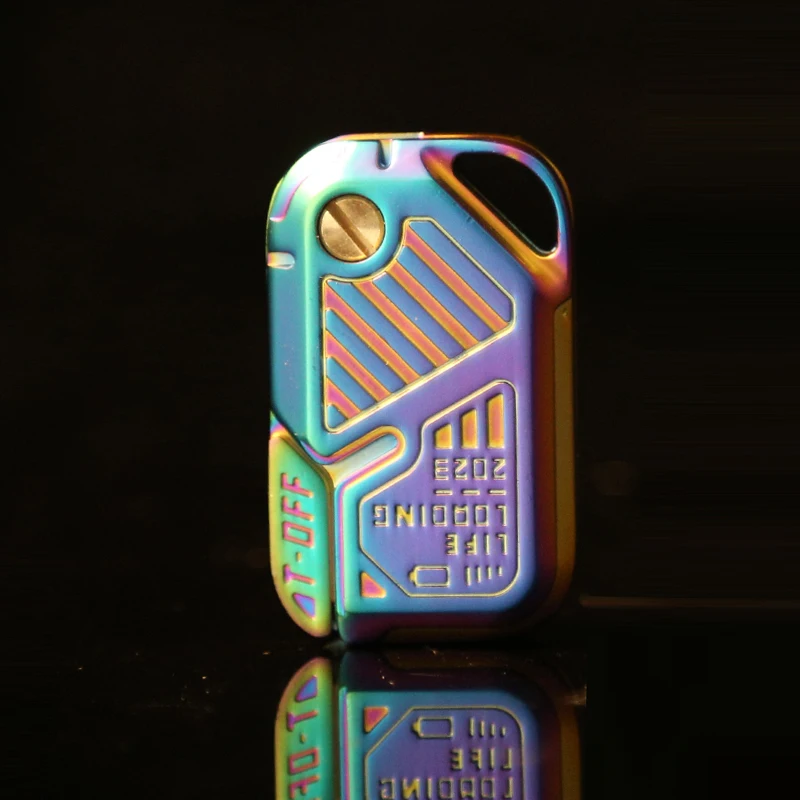 EDC-juguete antiestrés de Metal para hablar la tarjeta, Spinner para dedo, juguetes para aliviar el estrés en la oficina, juguetes para el estrés y la ansiedad del TDAH, regalo para adultos