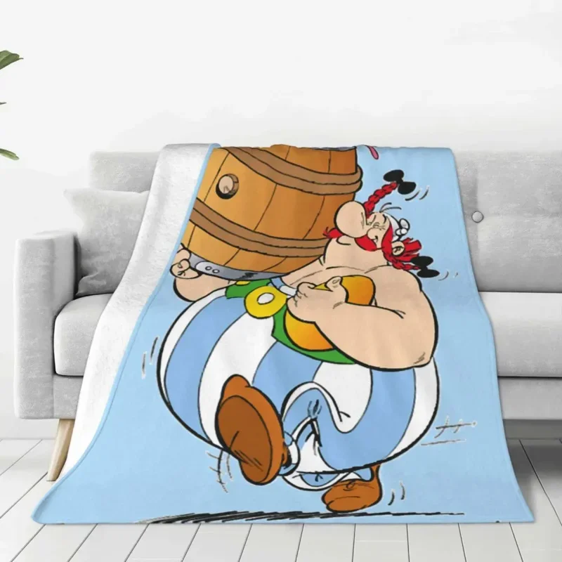 

Asterix & Obelix These Rugbymen Rugby Are Crazy Blanket Cover Wool Throw Blanket Summer Air Conditioning Soft Warm Bedsprea