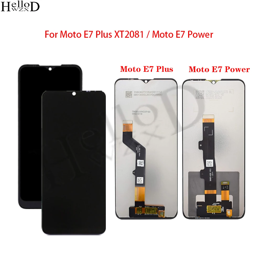 For Moto E7 Power LCD Screen For Motorola Moto E7 Plus XT2081 LCD Display Touch Screen Digitizer Assembly Replacement