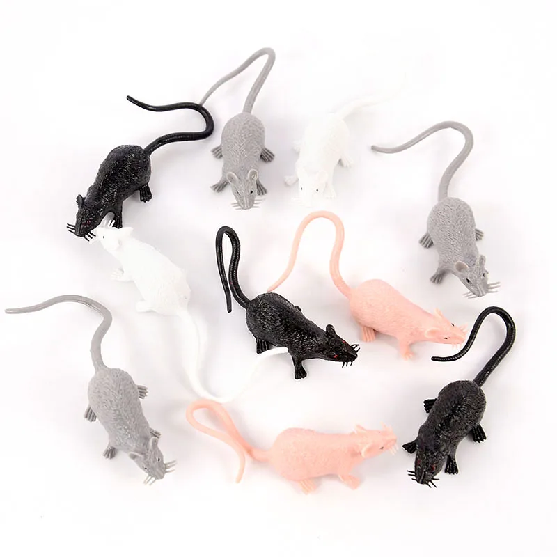 

10pcs Simulation Mouse Toys Realistic Funny Tricky Joke Fake Halloween Gift Toy Party Decor for Kids Novelty Toys for Kids Gift