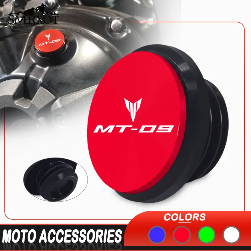 Tapa de aceite de motor para motocicleta, cubierta protectora de tornillo para YAMAHA MT-09, FZ09, FJ09, MT-01, XSR900, M20X2.5, mt09, mt01