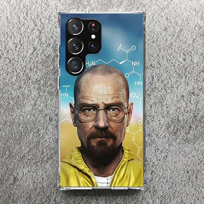 Breaking Bad WalterWhite Phone Case For Samsung Galaxy S24 S23 S22 S21 Ultra S20 FE S10 Plus S10E S9 S8 + Soft Cover Shell