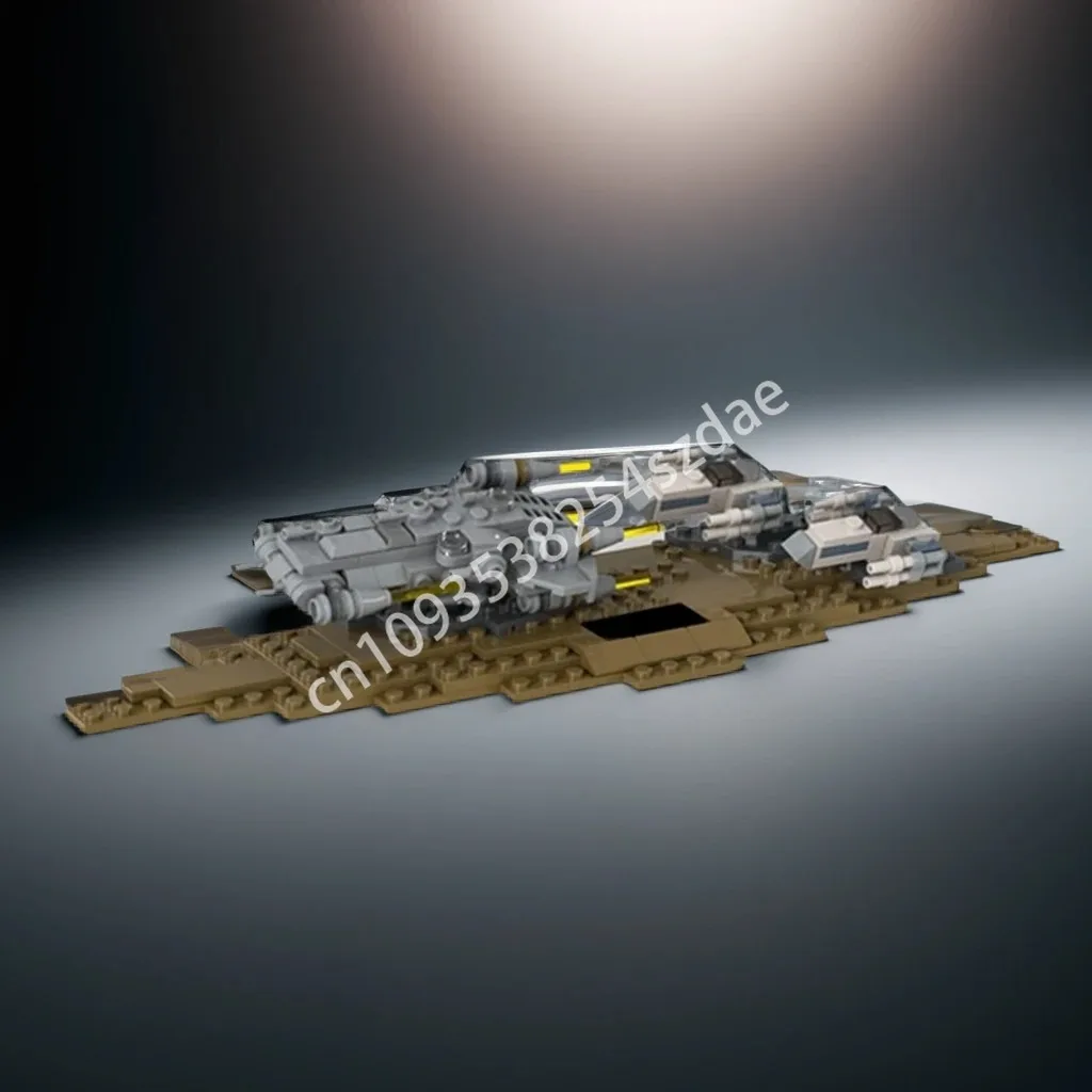 263 قطعة MOC الهيكل العظمي طاقم Ultramicro Diorama مطاردة ستار معركة اللبنات البخار التعلم بناء عيد الميلاد لعبة هدية