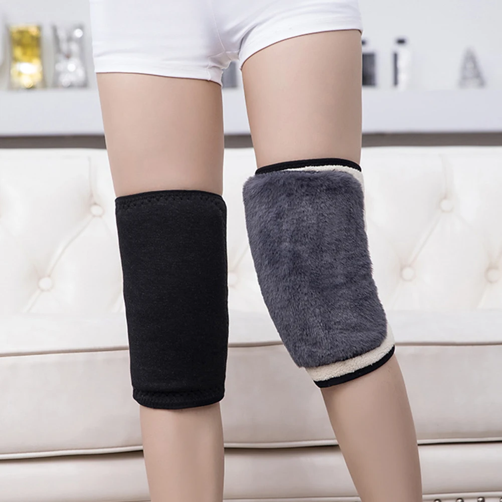 Unisex Thickened Keep Warm Knee Pads Soft Skin-friendly Knee Warmer For Home Bedroom