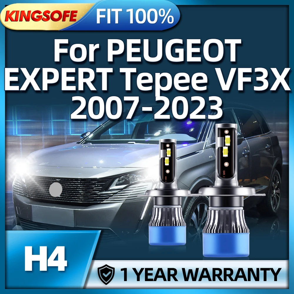 

30000LM High Bright Car Lamp H4 6000K LED Headlight For PEUGEOT EXPERT Tepee VF3X 2007 2008 2009 2010 2011 2012 2013 2014-2023