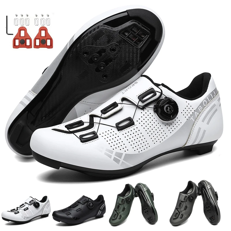 Cycling Shoes for Men Women Compatible with Peloton Bike Pre-Installed with Look Delta Cleats Outdoor Road Biking