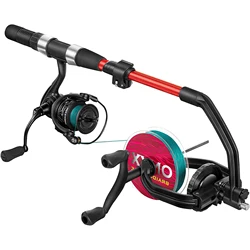 Aventik-Linha De Pesca Winder Spooler com Linha De Desenrolamento, Anti-Twist Reel, Punho De Alumínio Ajustável