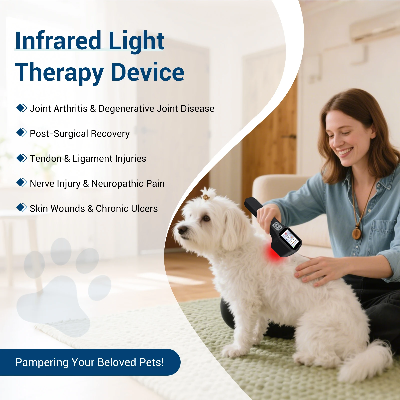 NEW2026 808nm 905nm Infrared Redlight Low Level Light Professional Cold Laser Therapy Device for Horses Physiotherapy Pain Relie