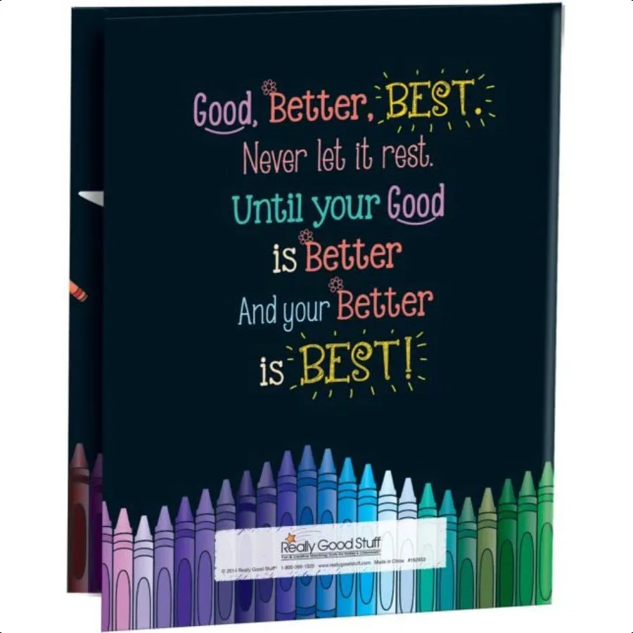 Really Good Stuff Homework TriFold 3Pocket Folders 12 folders