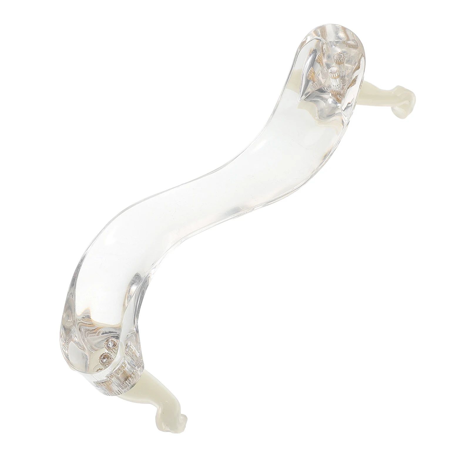 

Violin Shoulder Rest Transparent Acrylic 4 3 4 Size Adjustable Chin Rests Comfortable Support Pad Violin Parts Accessories