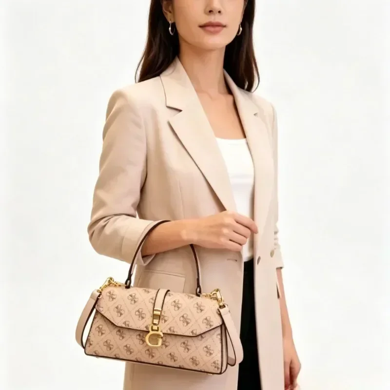 Fashionable Ladies Leather Crossbody Bag Designer Shoulder Handbag Women's Tote Purse Luxury Brand Versatile Style