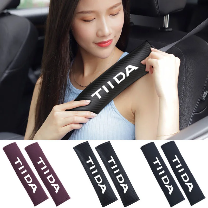 Car seat belt shoulder pad seat belt fashion anti-scrag car supplies For Nissan Tiida Car Accessories Car Shoulder Protector Pad