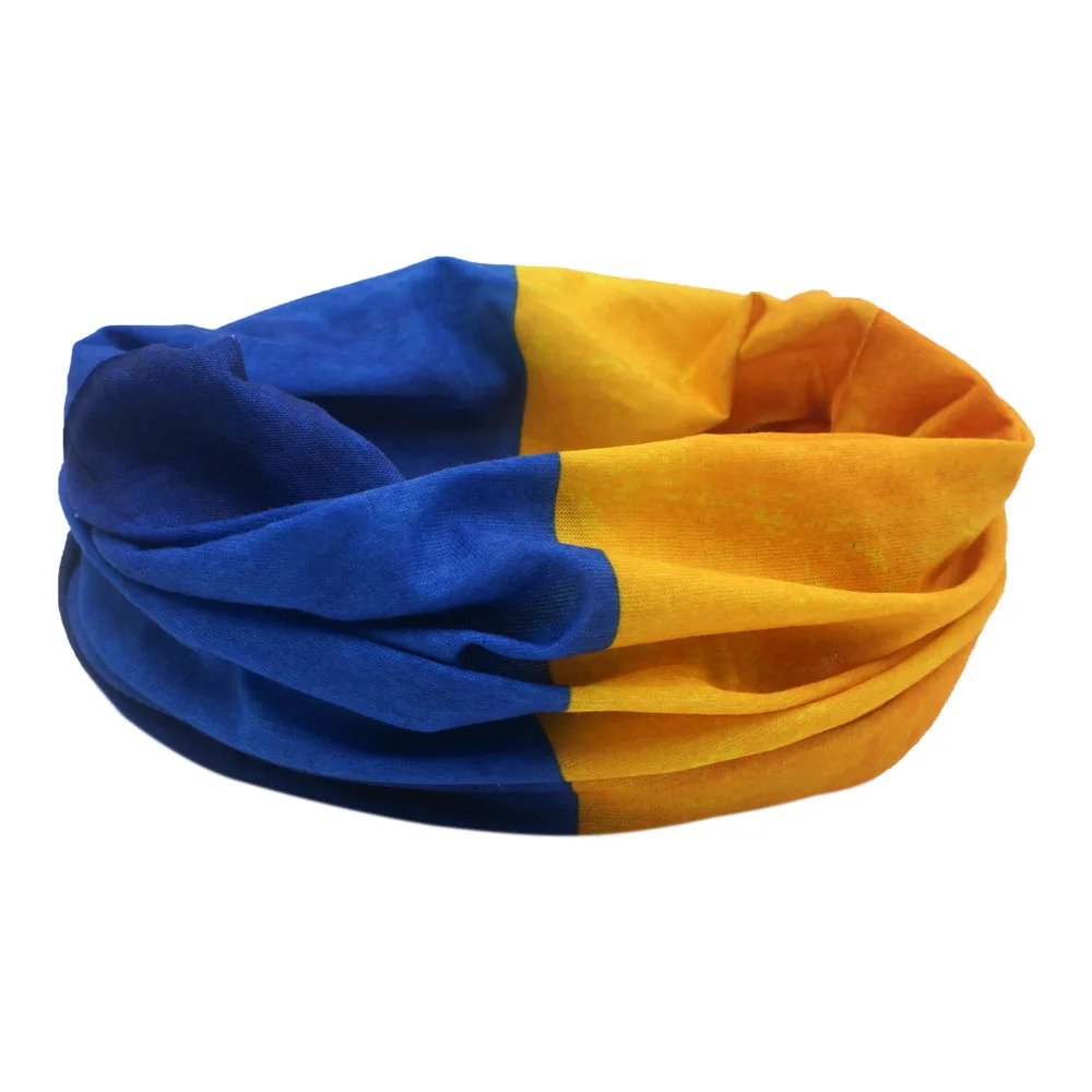 Ukraine Flag Bandana Summer Seamless Breathable Outdoor Sports Hiking Hunting Cycling Running Scarf Riding Face Mask Men Women