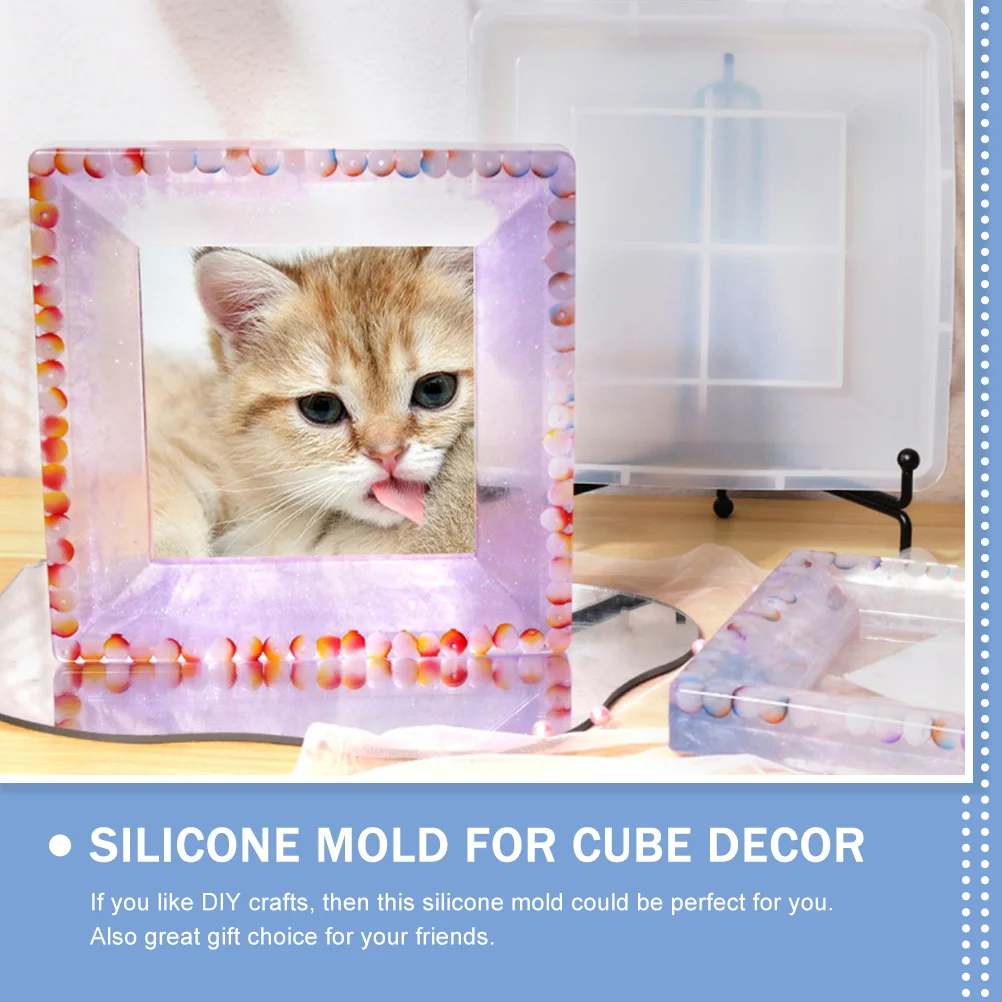 

Silicone Picture Frame Mold Creative Square Photo Molds Flexible DIY Crafts Material Jewelry Resin Embellishment