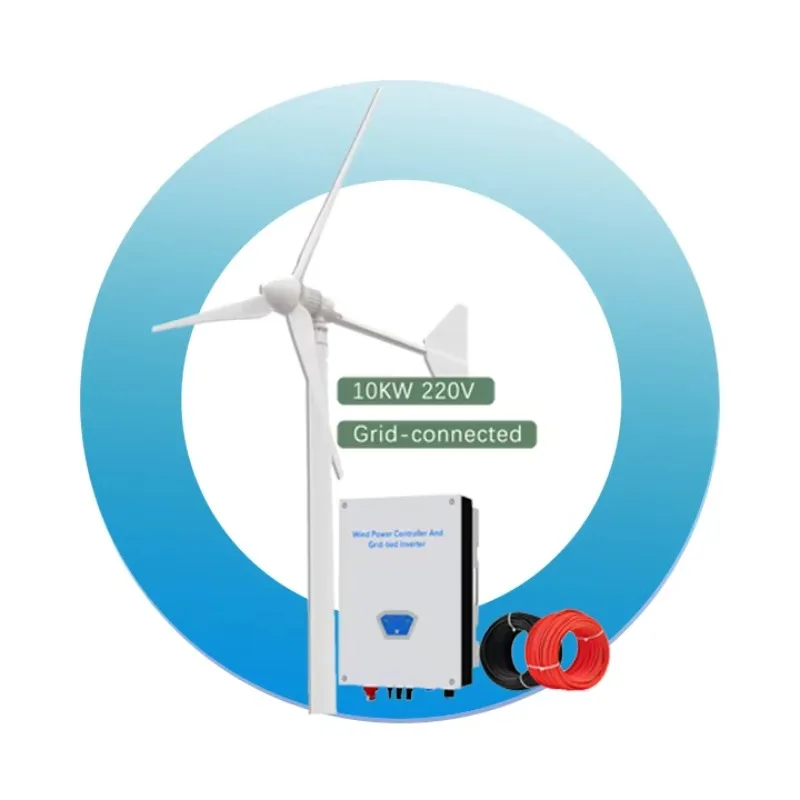 Custom 50kw Horizontal AxisOff-Grid Hybrid Wind Turbine System for Home Use
