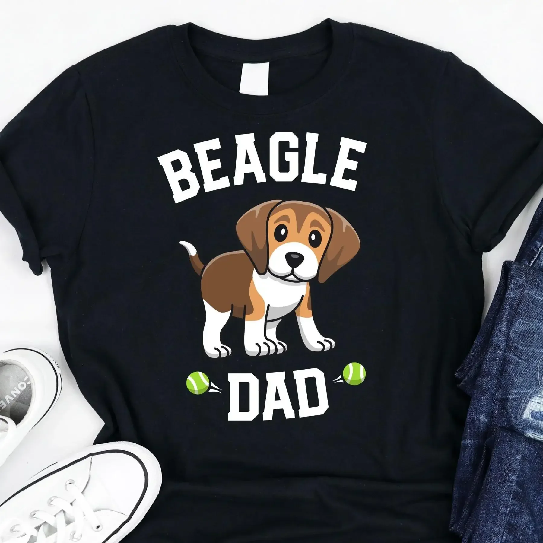 Beagle Dad T Shirt Owner s For Dog Mom Hound Lover