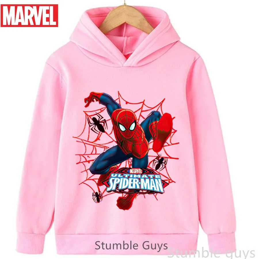 

Spiderman Kids Sweatshirt Autumn 3-13Y Boys Clothes Girls Avengers Marvel Soft Breathable Hoodie