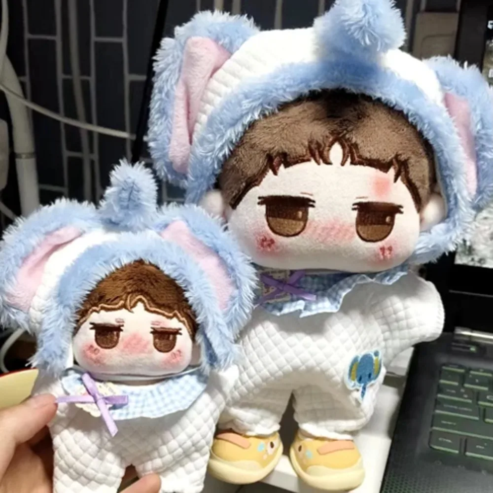 

Elephant Jumpsuit 10cm Cotton Doll Clothes Cartoon Hat Lovely 20cm Doll Clothes Outfit Suit Creative Doll Dress Up Set