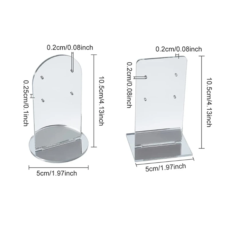 Clear Acrylic Jewelry Rack Needle-style Ear Storage Shelf Earrings Display Board Ear Studs Display Rack for Women