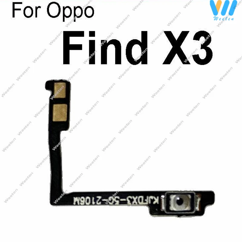 Power Volume Button For OPPO Find X X2 X3 Pro Lite ON OFF Volume Power Side Switch Keys Buttons Flex Cable Ribbon Replacement