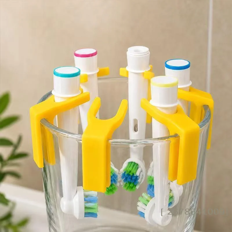 ⚑1/2/3Pcs U Shape Toothbrush Holder Clip Cup Side Mount Space Saving Electric Toothbrush Head Storage Rack Bathroom Organizer