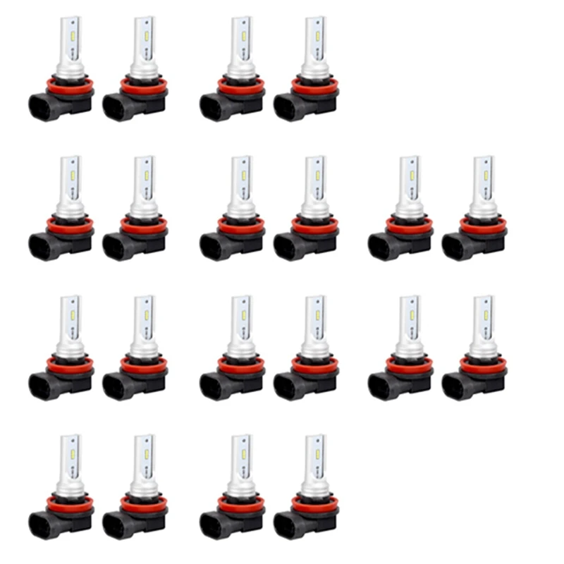 

H8 H11 H16 Led Fog Light Bulb, H16 Led Fog Lamp High Power Csp-Y11, Cool White 6500K (Pack Of 20)