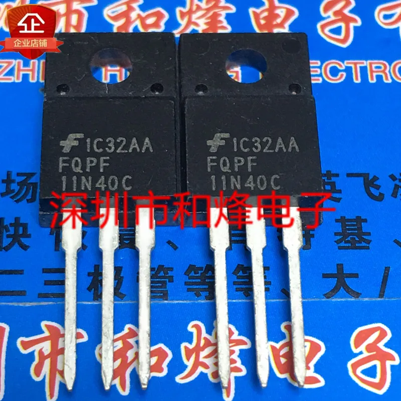 5 pieces FQPF11N40C TO-220F 400V 11A