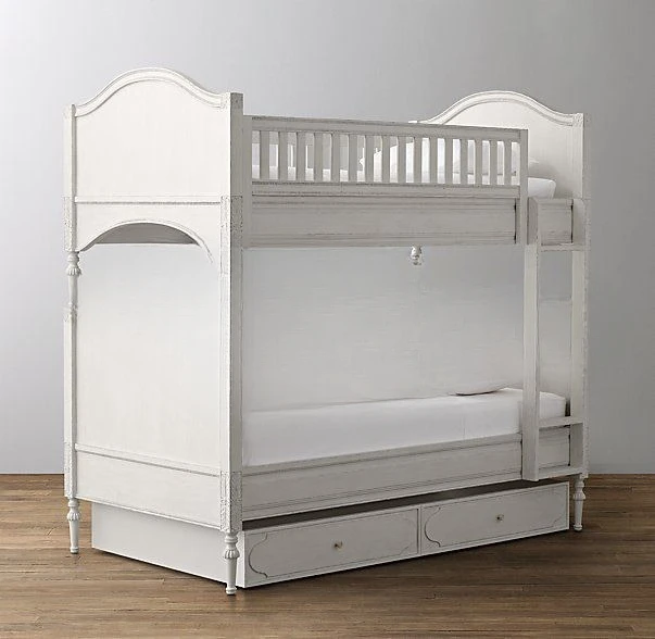 Bed Solid wood children bunk double ladder cabinet bed high and low child and mother bed