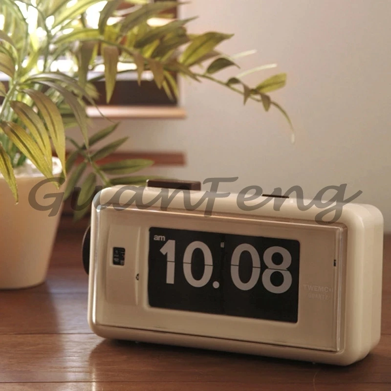 TWEMCO page turning clock AL30 pendulum alarm clock living room