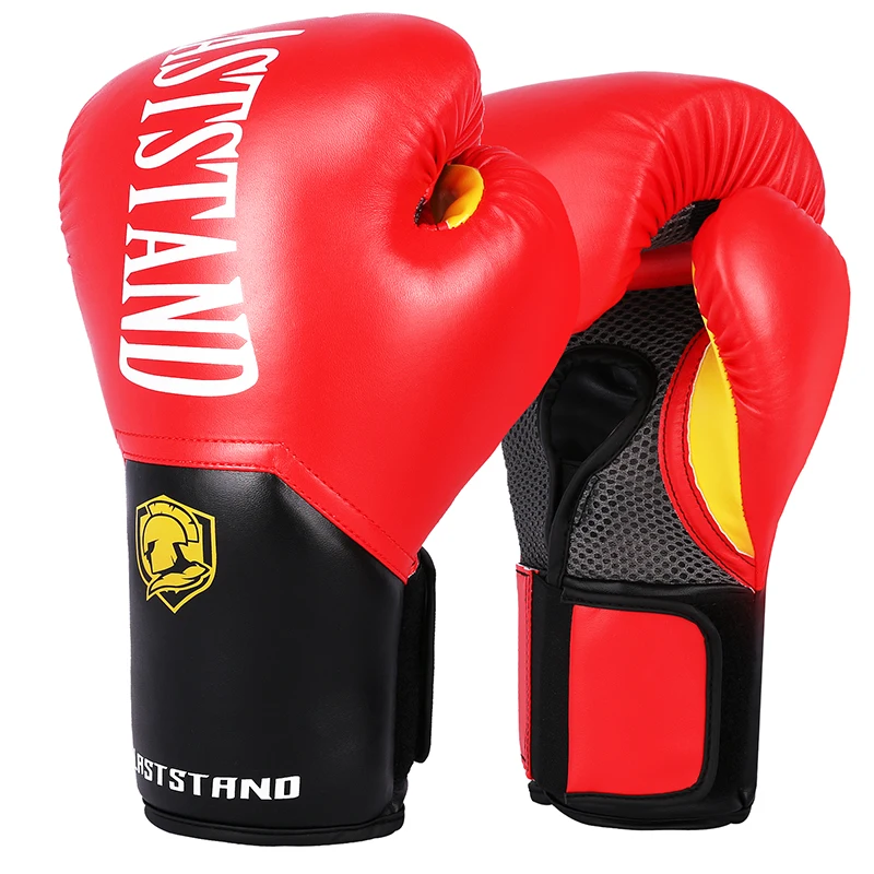 Rękawice bokserskie 8 10 12 uncji PU Leather Muay Thai Guantes De Boxeo Sanda Free Fight MMA Kick Boxing Training Glove For Men Women Kids