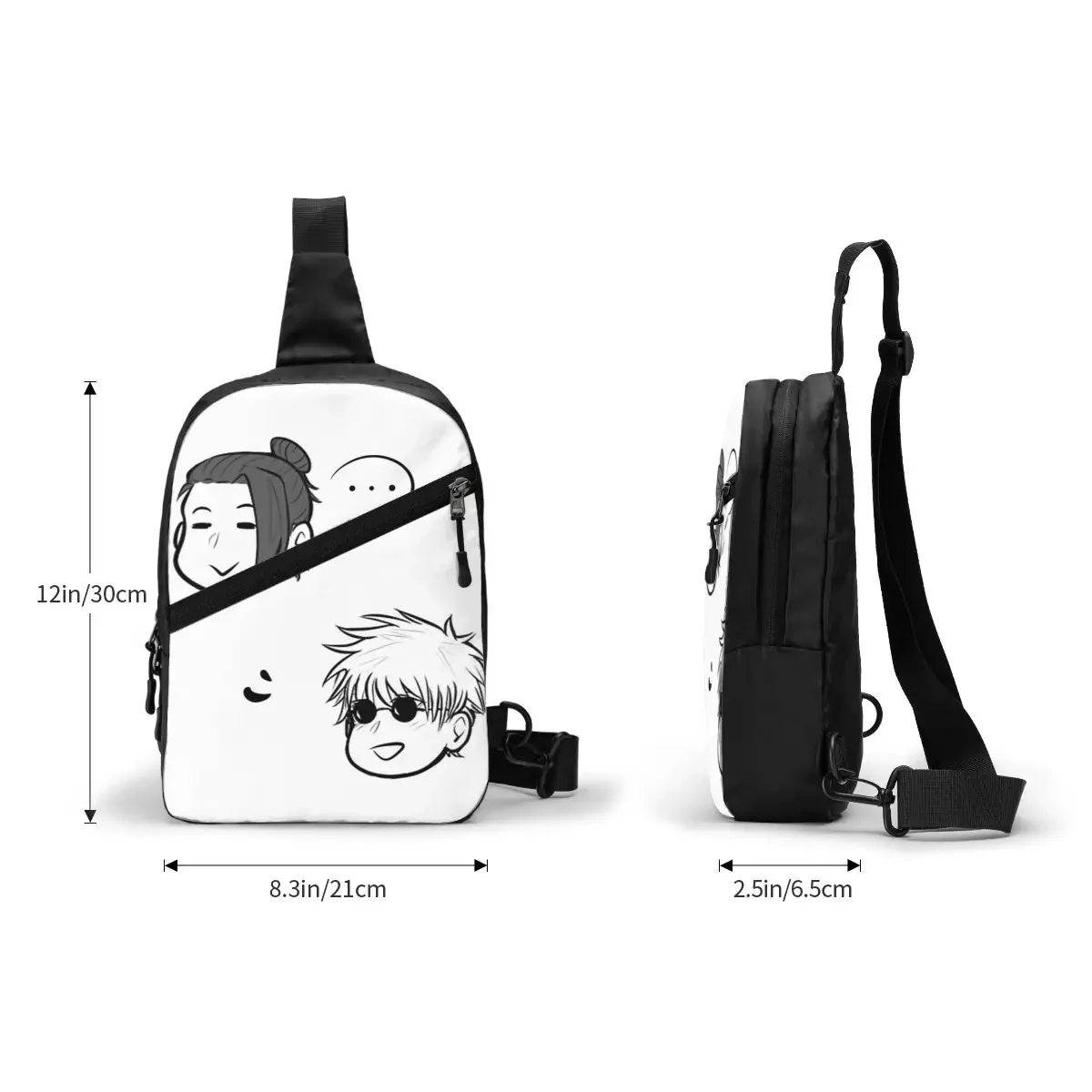 حقيبة الصدر Gojo And Geto للرجال Sling Crossbody حقيبة الصدر حقيبة السفر المشي لمسافات طويلة Daypack حقيبة الكتف