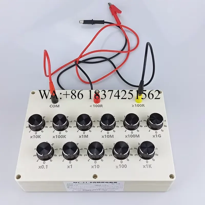 Wmwmnu for Resistance Box Adjustable High Precision Electronic Research Experimental Teaching Aids Simulation Rheostat 0.1 to