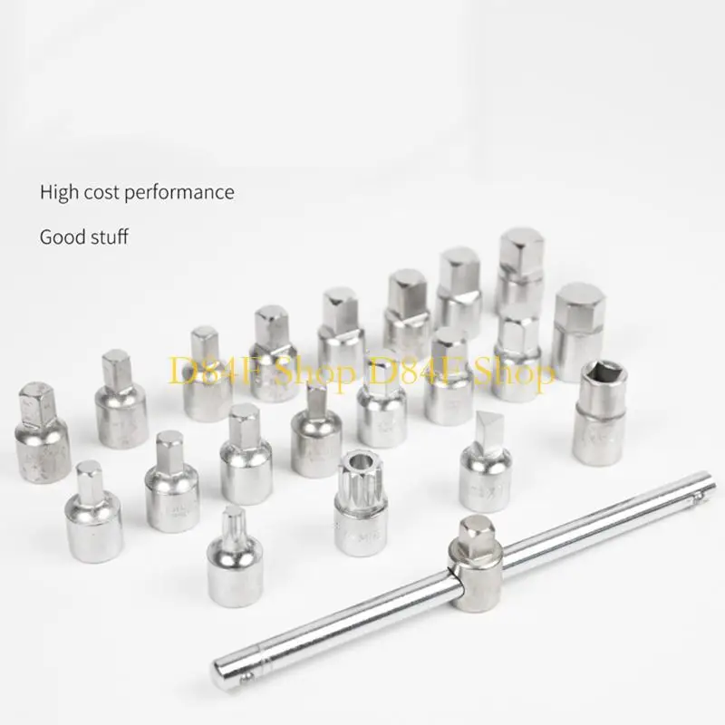 D84F Durable Steel Wear-resistant Four-corner Hexagonal Oil Drain Tool Socket Wrench