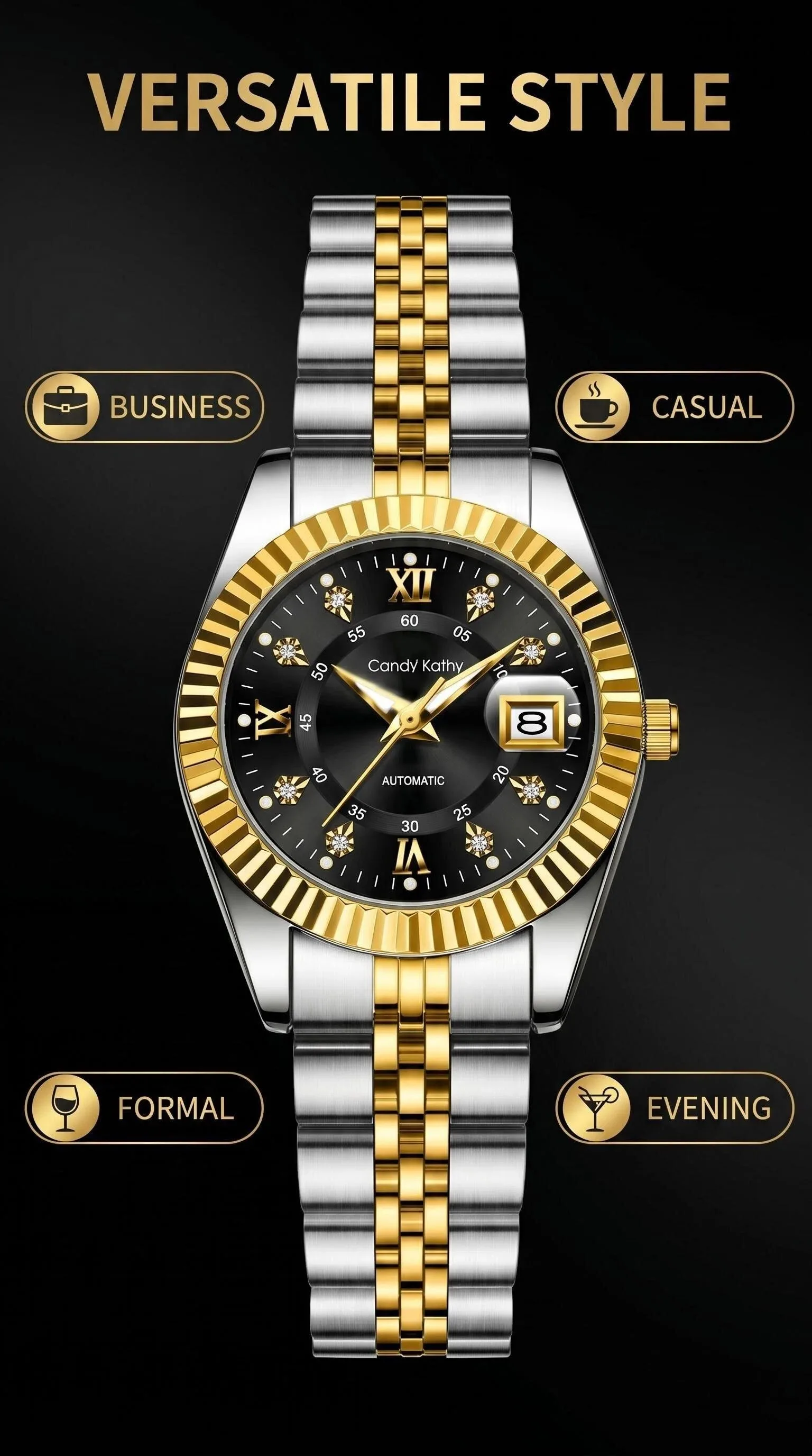 Classic Quartz Date Wristwatch — product information 2