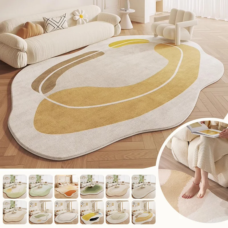 Irregular Gradient Decorate Living Room Carpet Simple Art Bedroom Soft Floor Mat Home Cloakroom Coffee Table Rug Ковер Tapis
