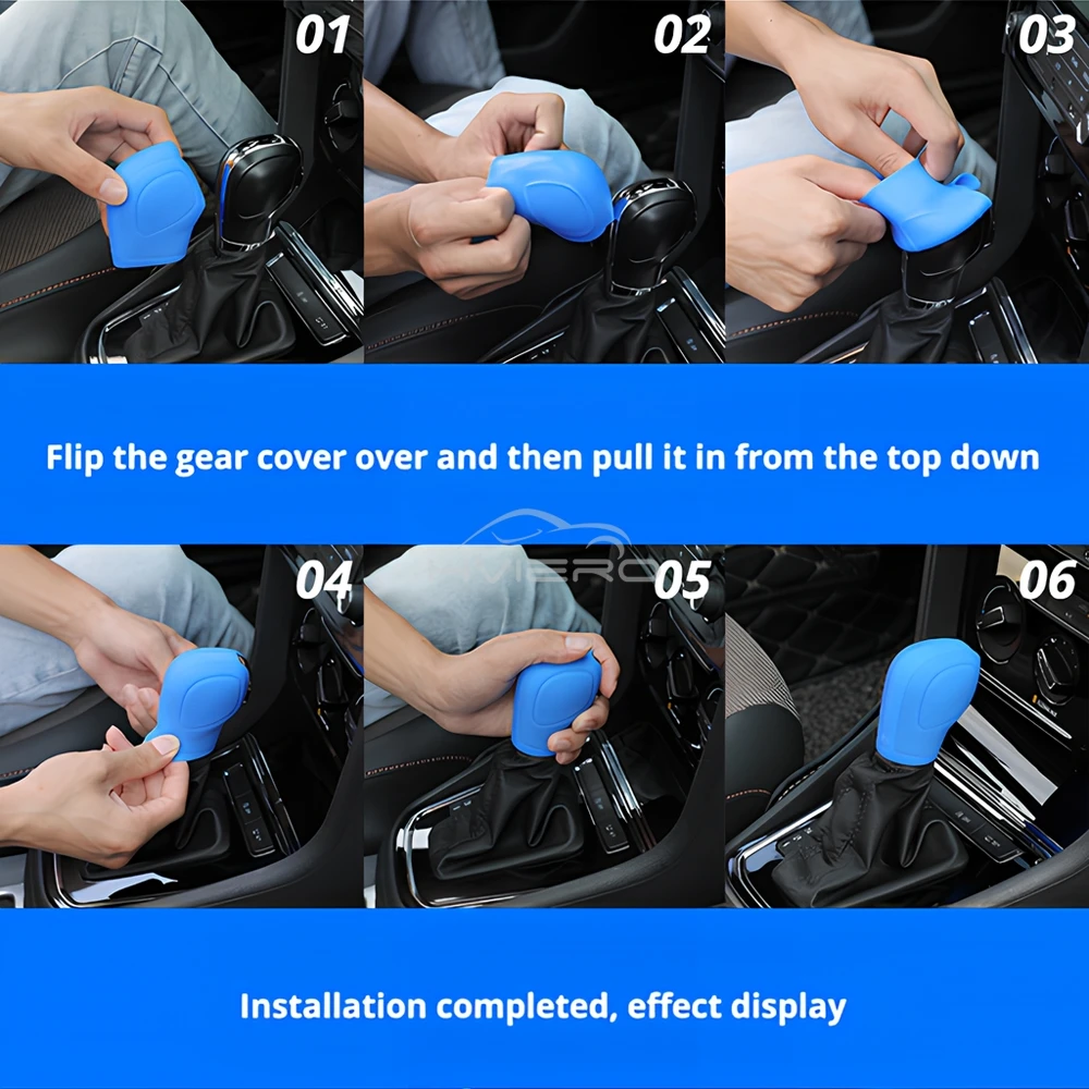 Car Hand Brake Covers Soft Auto Manual Silicone Shift Glove Gear Head Knob Cover Handbrake Sleeve Case Skin Protector Universal