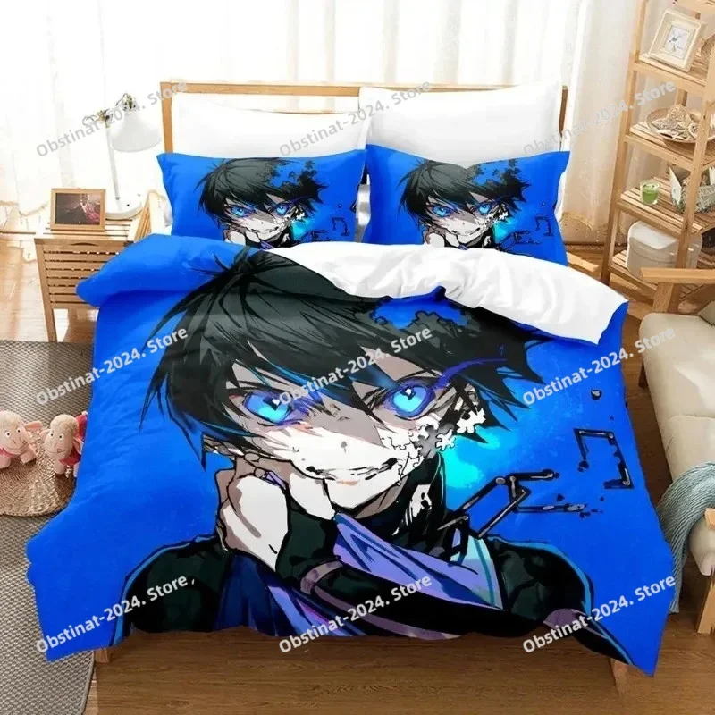 

3D Anime B-Blue L-Lock Bedding Set Printed Bed Set Duvet Cover Sheet Pillowcase Bed Soft Quilt Cover Full Queen King Size