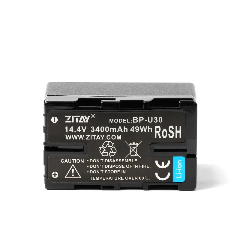 Batteria della fotocamera ZITAY SLR per Sony BP-U65 BP-U60 BP-U90 BP-U30 PMW-200 PMW-300 PMW-EX1 PMW-EX3 PMW-EX3 PMW-EX1R PMW-F3 PMW-F3L PX