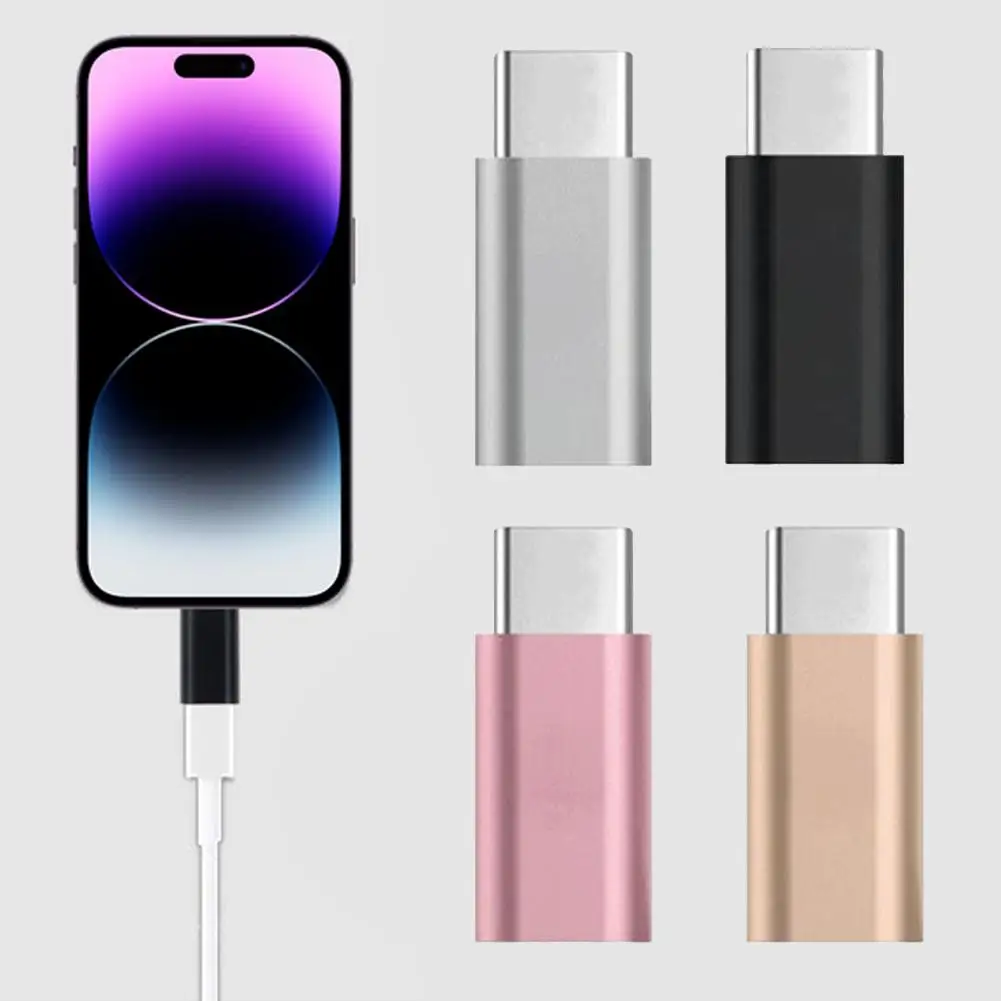 Universal For Iphone To Type C Adapter For 8 Pin To USB-C Splitter For IPhone Samsung Type-C Charging Adaptateur Jack T7G5