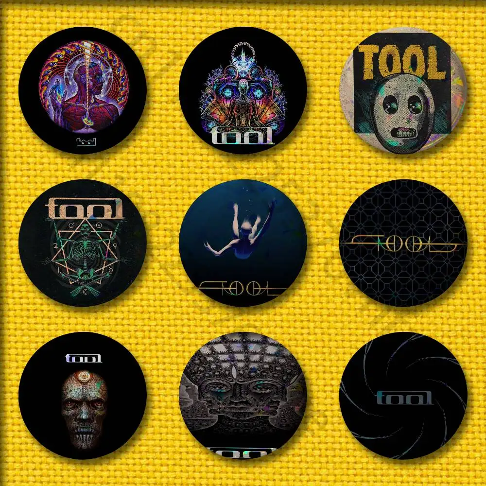 

Music T-Tool Band Rock Badges 75mm 25mm 44mm 32mm 58mm Round Pin Brooch Souvenir Clothes Cosplay Gift Accessories