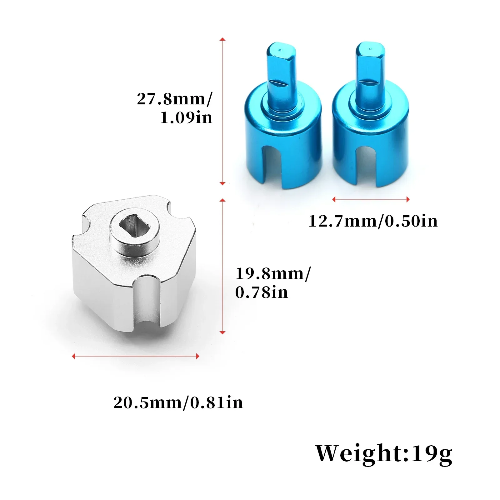 Metal Differential Locker Spool Joint Cup Differential Cup Set for Tamiya TT01 TT-01 1/10 RC Car Upgrade Parts