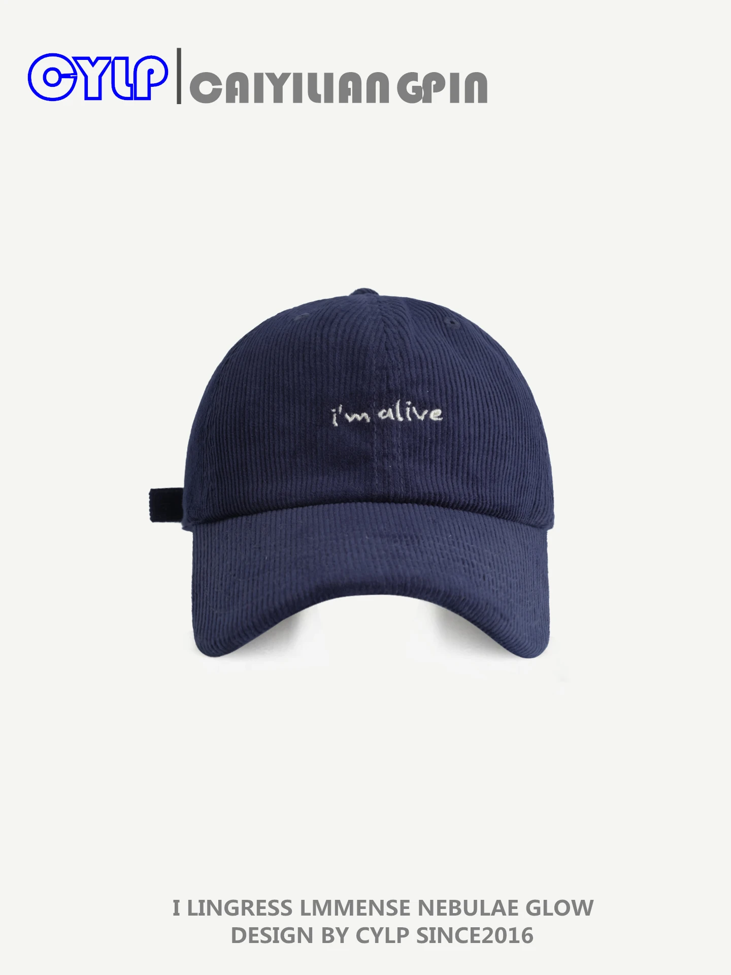 

Autumn Winter Hat Fashion Letter Embroidery Corduroy Baseball Cap Face Slimming Versatile Duckbill Cap for Men