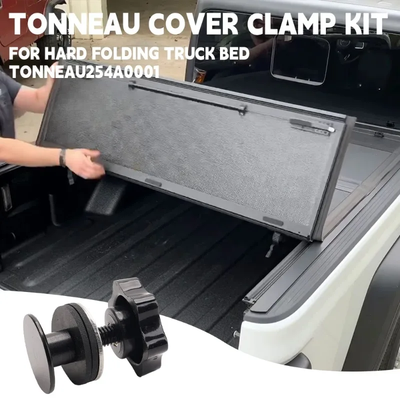 2/4PCS Elevator Bolt Assembly Cover Clamp Kit For Tonneau 254A0001 Hard Folding Truck Bed Bolt Components